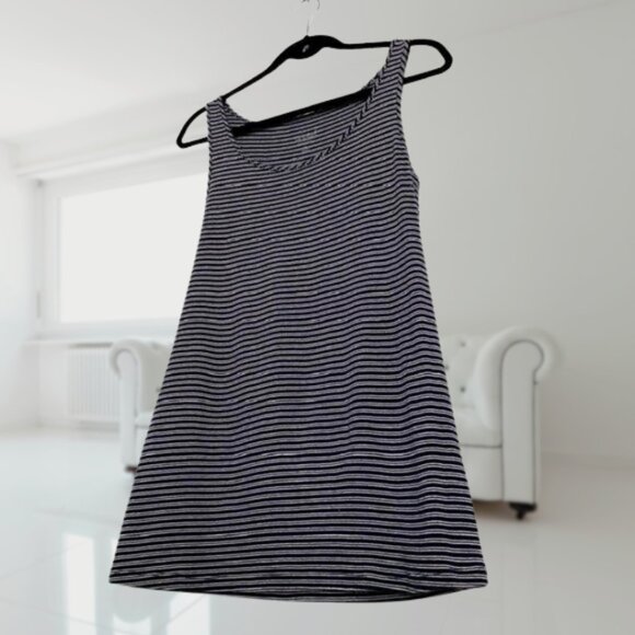 Isabel Maternity Striped Tank Top Navy White Sleeveless Tee by Ingrid & Isabel - Picture 6 of 13